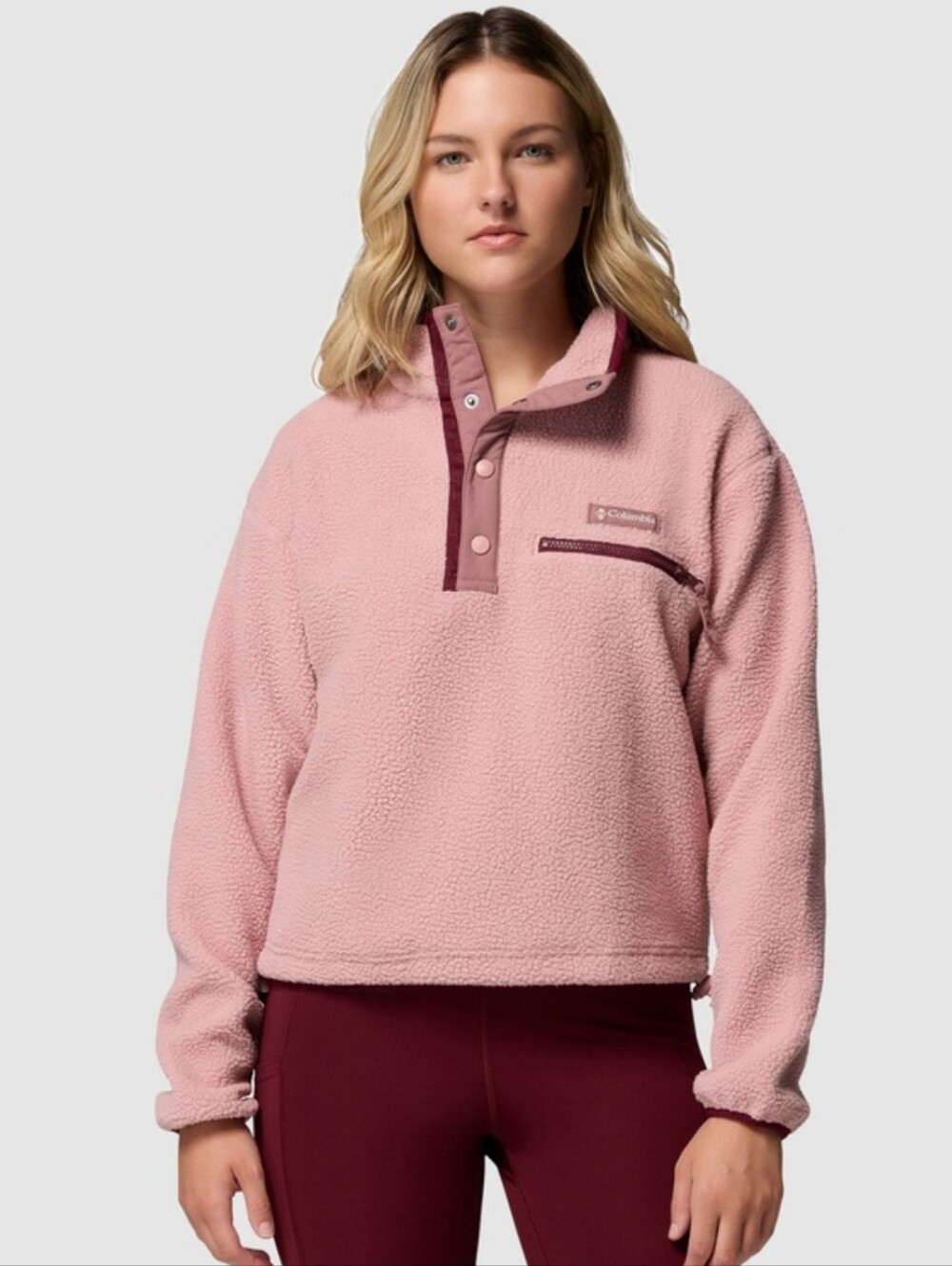 Columbia Half Snap Cropped Fleece Pullover